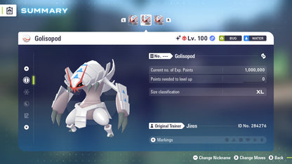 Pokemon Legends ZA Alpha Shiny Golisopod 6IV-EV Trained - Pokemon4Ever