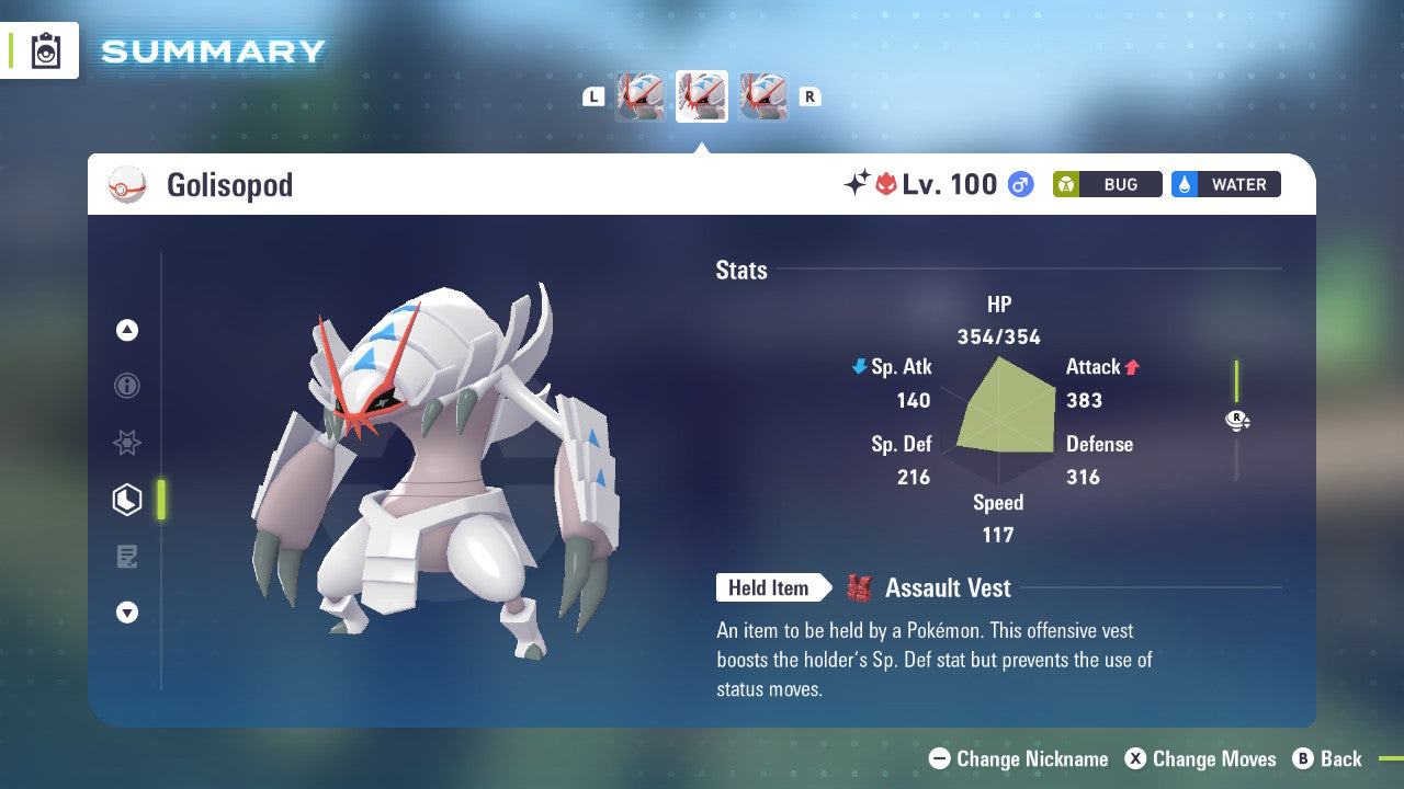 Pokemon Legends ZA Alpha Shiny Golisopod 6IV-EV Trained - Pokemon4Ever