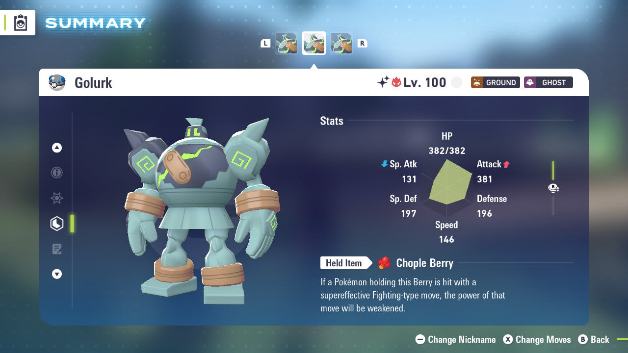 Pokemon Legends ZA Alpha Shiny Golurk 6IV-EV Trained - Pokemon4Ever