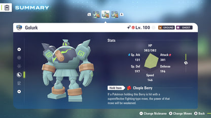 Pokemon Legends ZA Alpha Shiny Golurk 6IV-EV Trained - Pokemon4Ever