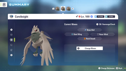 Pokemon Legends ZA Alpha Shiny Corviknight 6IV-EV Trained - Pokemon4Ever