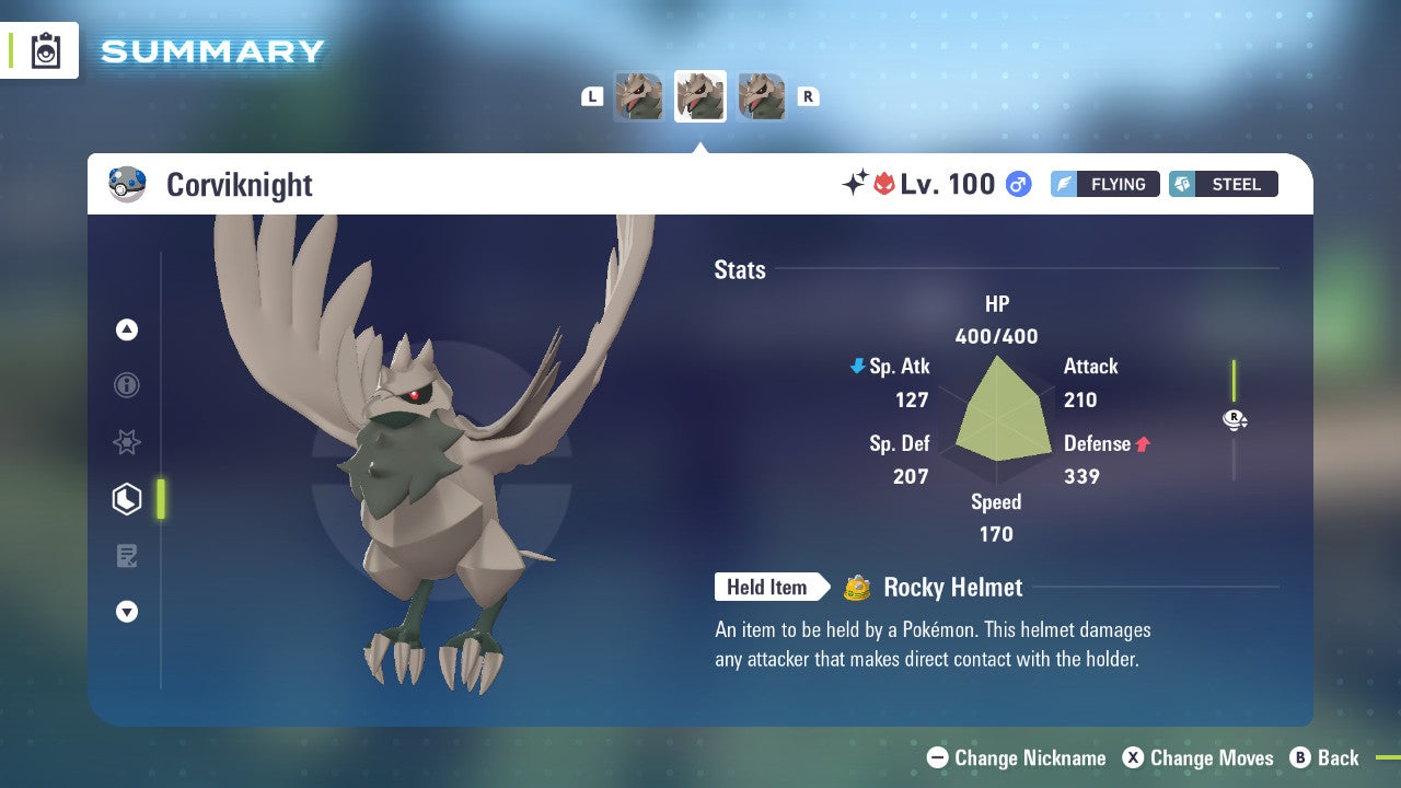 Pokemon Legends ZA Alpha Shiny Corviknight 6IV-EV Trained - Pokemon4Ever