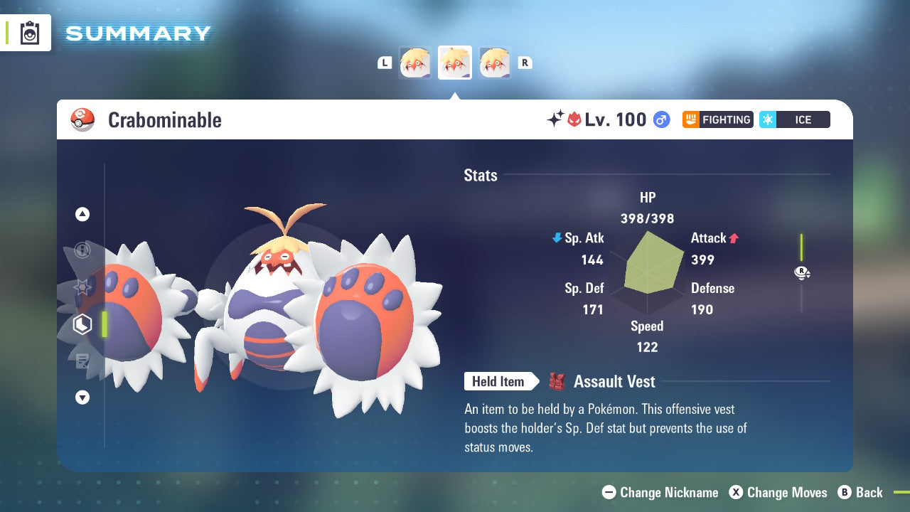 Pokemon Legends ZA Alpha Shiny Crabominable 6IV-EV Trained - Pokemon4Ever