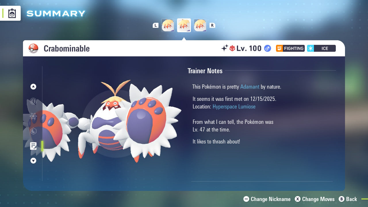 Pokemon Legends ZA Alpha Shiny Crabominable 6IV-EV Trained - Pokemon4Ever