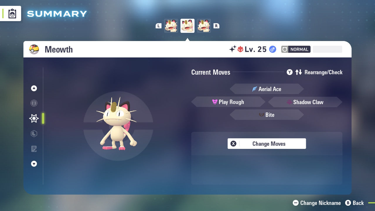 Pokemon Legends ZA Alpha Shiny Meowth 6IV-EV Trained - Pokemon4Ever