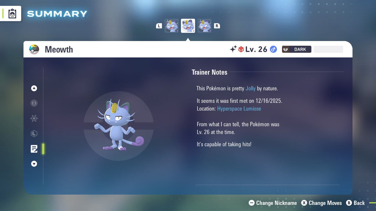 Pokemon Legends ZA Alpha Shiny Alolan Meowth 6IV-EV Trained - Pokemon4Ever