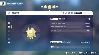 Pokemon Legends ZA Alpha Shiny Galarian Meowth 6IV-EV Trained - Pokemon4Ever