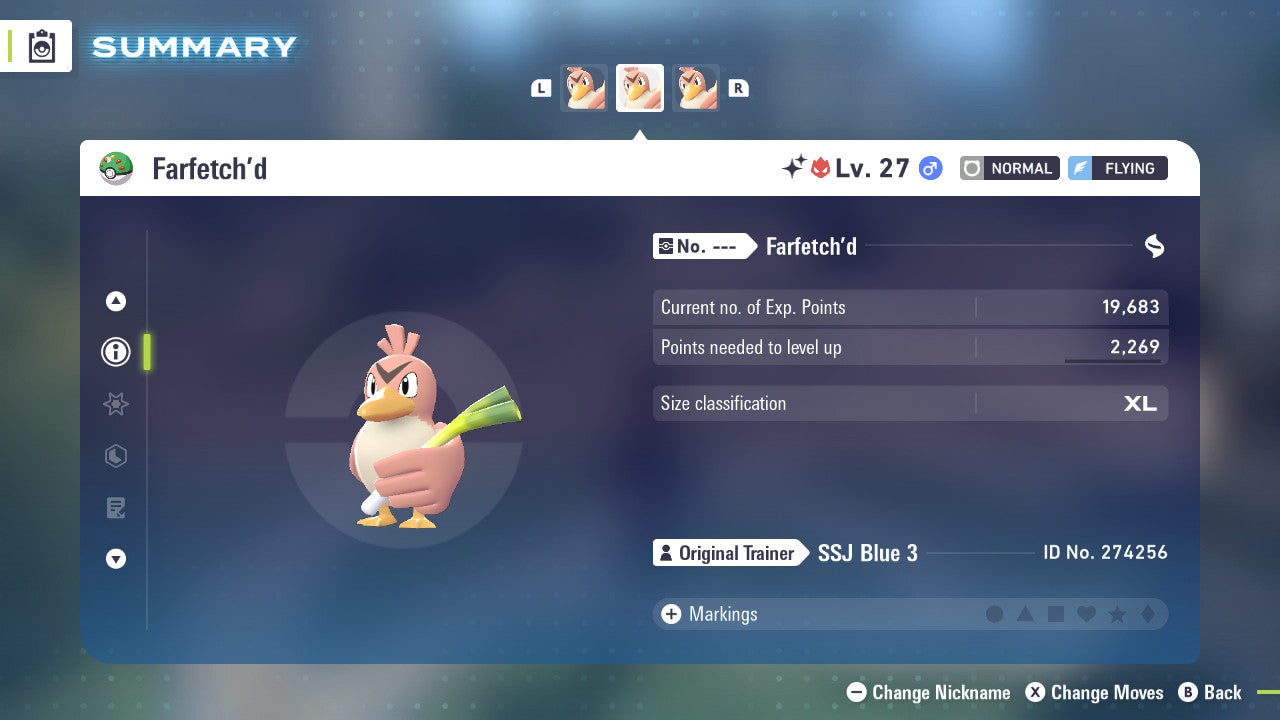 Pokemon Legends ZA Alpha Shiny Farfetch’d 6IV-EV Trained - Pokemon4Ever