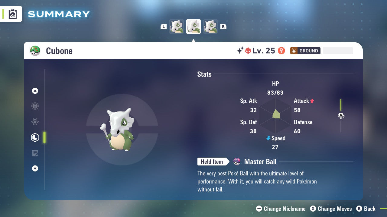 Pokemon Legends ZA Alpha Shiny Cubone 6IV-EV Trained - Pokemon4Ever