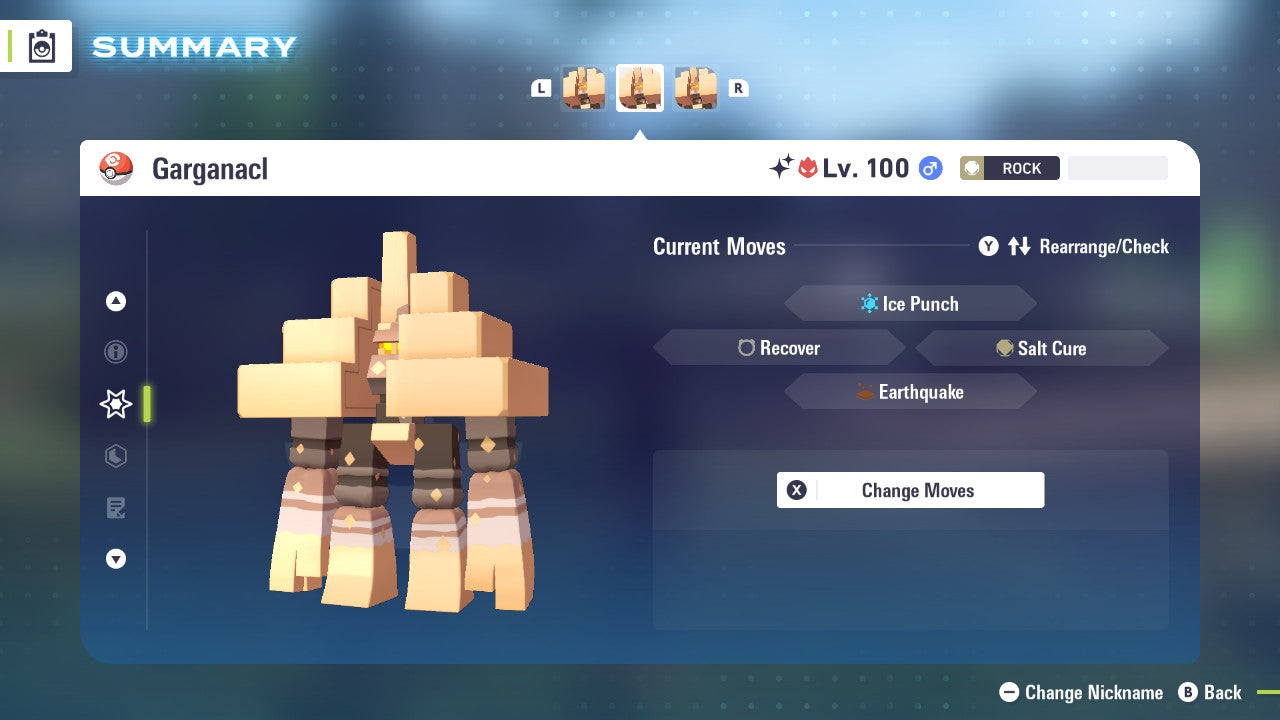 Pokemon Legends ZA Alpha Shiny Garganacl 6IV-EV Trained