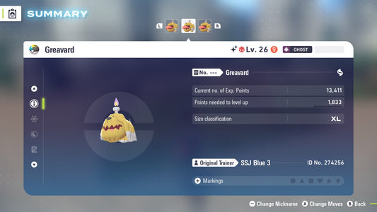 Pokemon Legends ZA Alpha Shiny Greavard 6IV-EV Trained