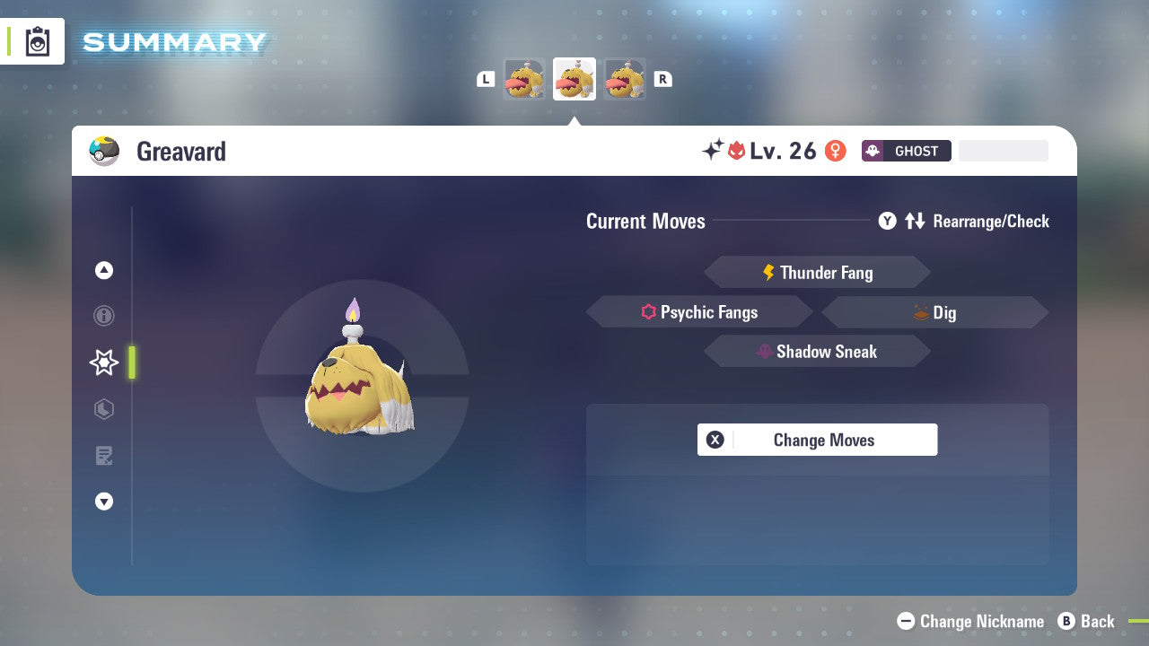 Pokemon Legends ZA Alpha Shiny Greavard 6IV-EV Trained