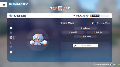 Pokemon Legends ZA Alpha Shiny Clobbopus 6IV-EV Trained