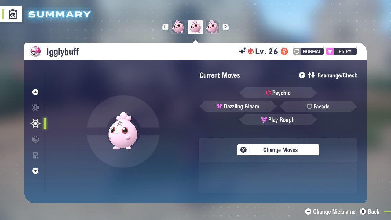 Pokemon Legends ZA Alpha Shiny Igglybuff 6IV-EV Trained