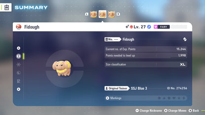 Pokemon Legends ZA Alpha Shiny Fidough 6IV-EV Trained