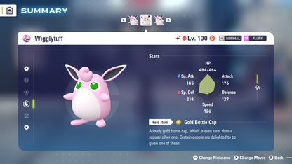 Pokemon Legends ZA Alpha Shiny Wigglytuff 6IV-EV Trained