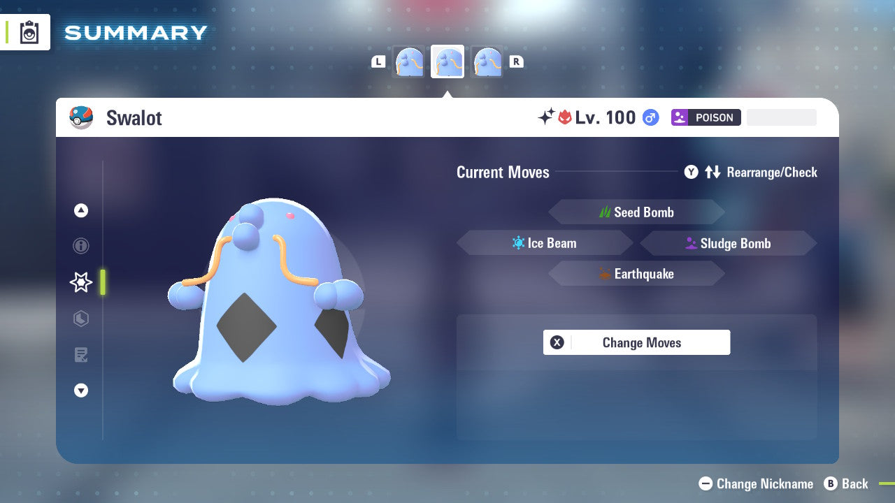 Pokemon Legends ZA Alpha Shiny Swalot 6IV-EV Trained - Pokemon4Ever