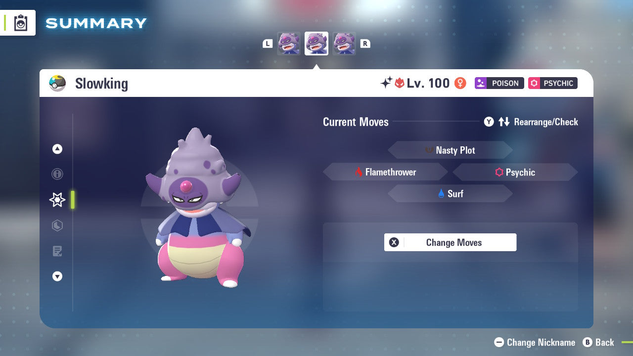 Pokemon Legends ZA Alpha Shiny Galarian Slowking 6IV-EV Trained