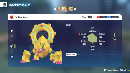 Pokemon Legends ZA Shiny Volcanion 6IV-EV Trained