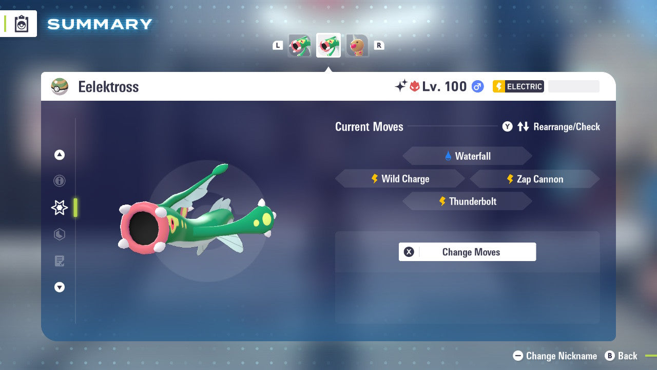 Pokemon Legends ZA Alpha Shiny Eelektross 6IV-EV Trained