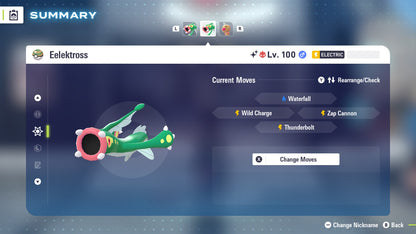 Pokemon Legends ZA Alpha Shiny Eelektross 6IV-EV Trained