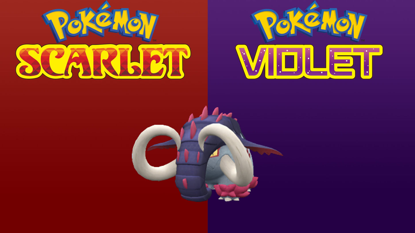 Pokemon Scarlet and Violet Great Tusk 6IV-EV Trained - Pokemon4Ever
