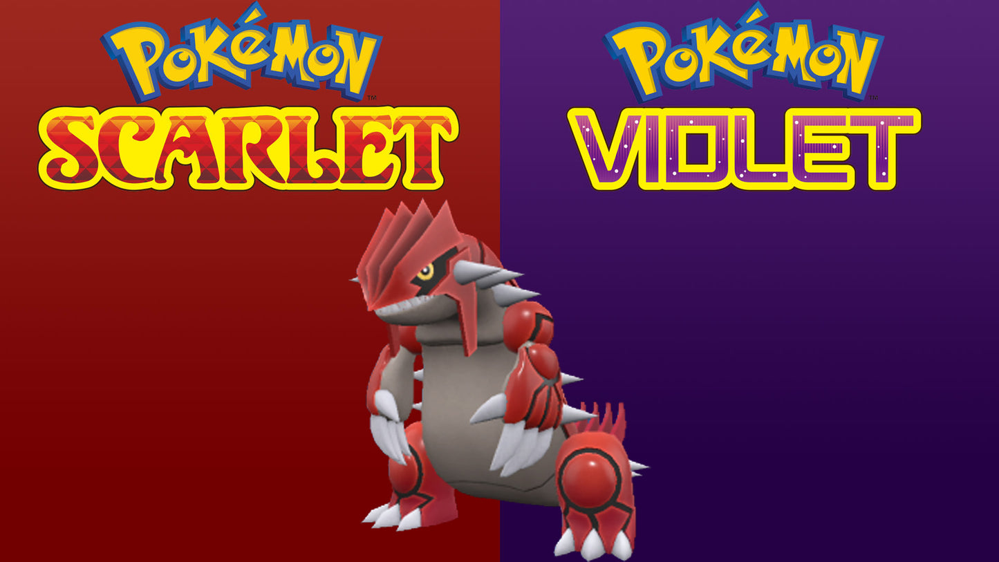 Pokemon Scarlet and Violet Groudon 6IV-EV Trained - Pokemon4Ever