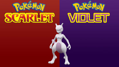 Pokemon Scarlet and Violet Mewtwo 6IV-EV Trained - Pokemon4Ever
