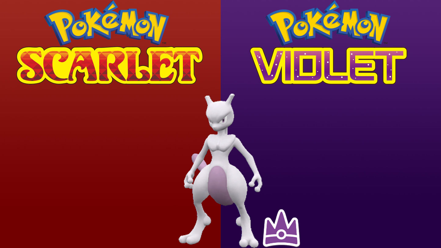 Pokemon Scarlet and Violet Mewtwo The Unrivaled 6IV-EV Trained - Pokemon4Ever