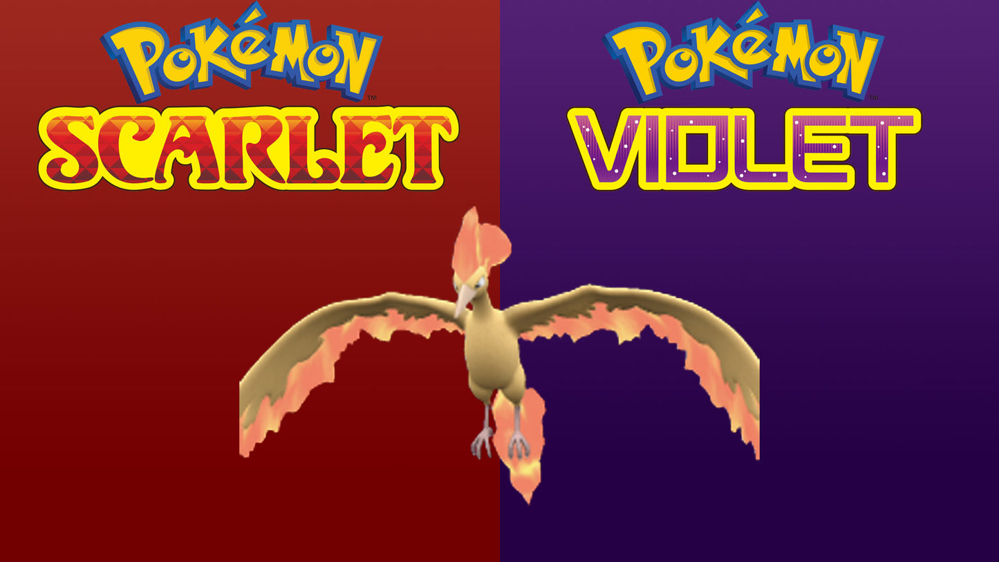 Pokemon Scarlet and Violet Moltres 6IV-EV Trained - Pokemon4Ever