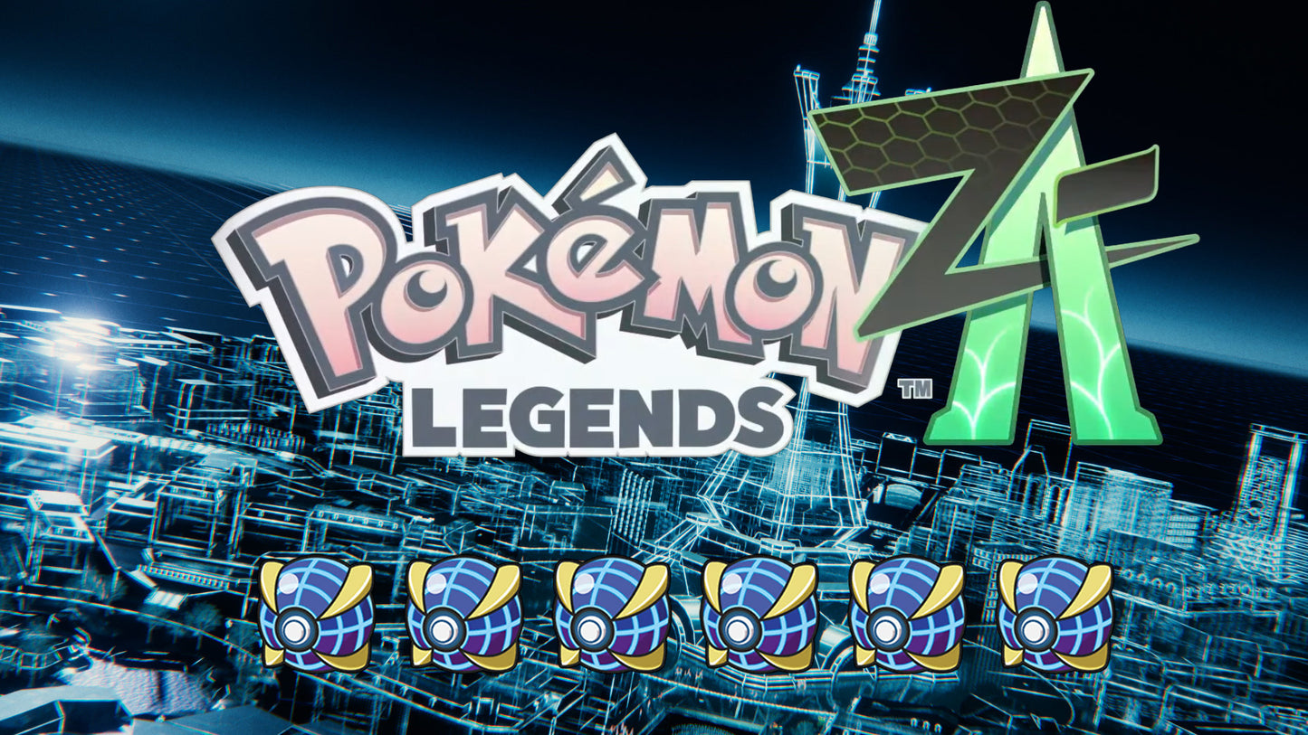 6 Custom Bundle Pokemon Legends ZA 6IV-EV Trained - Pokemon4Ever