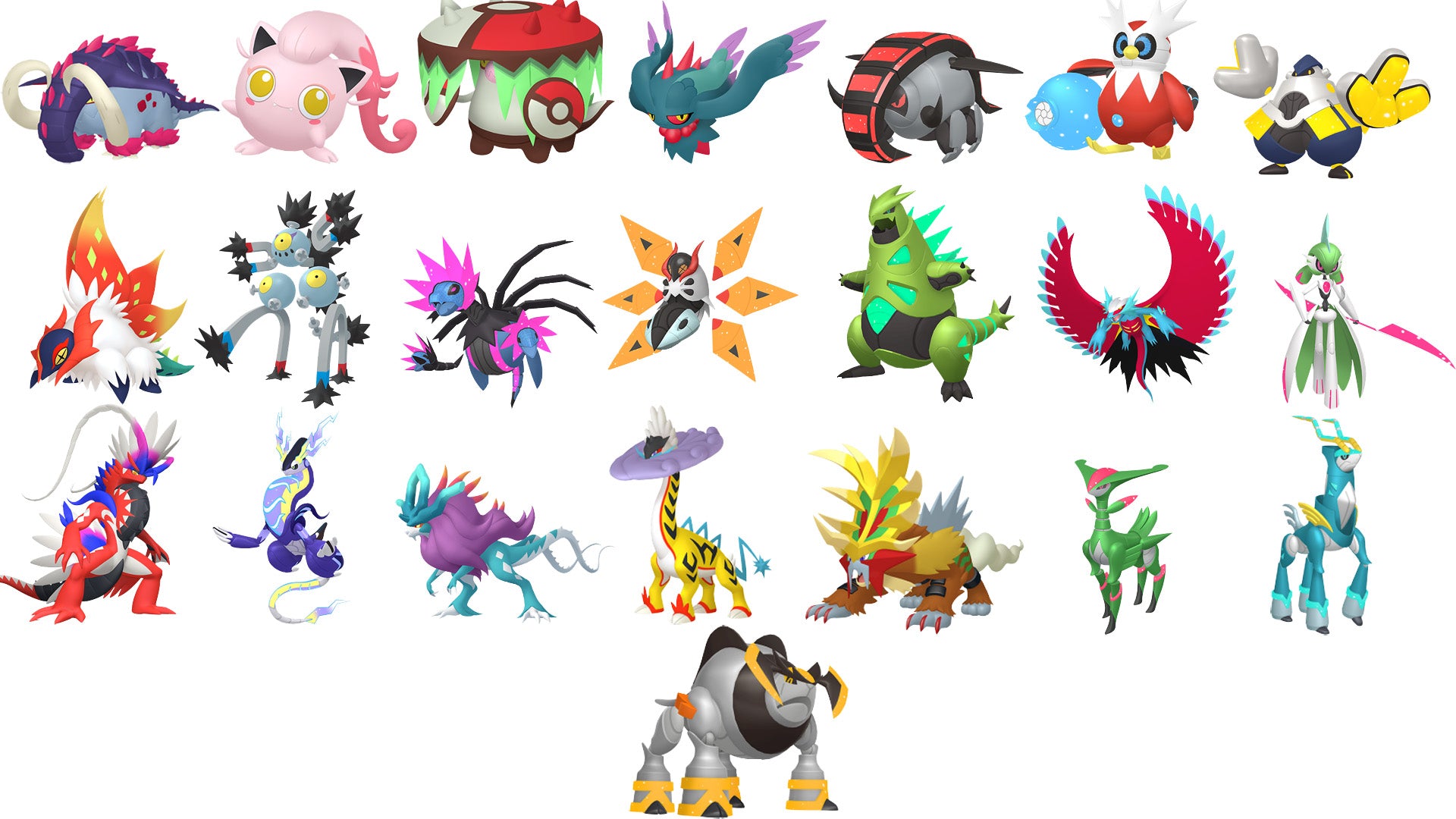 Pokemon Scarlet and Violet Paradox Form Bundle 6IV-EV Trained ...