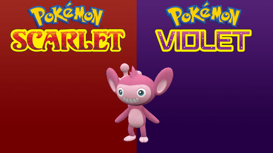 Pokemon Scarlet and Violet Shiny Aipom 6IV-EV Trained