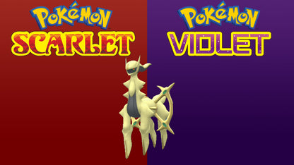 Pokemon Scarlet and Violet Shiny Arceus 6IV-EV Trained - Pokemon4Ever