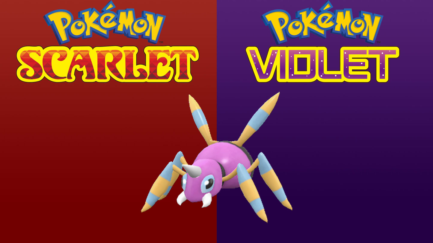 Pokemon Scarlet and Violet Shiny Ariados 6IV-EV Trained - Pokemon4Ever