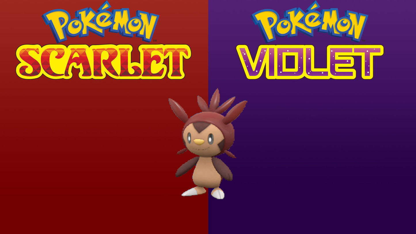 Pokemon Scarlet and Violet Shiny Chespin