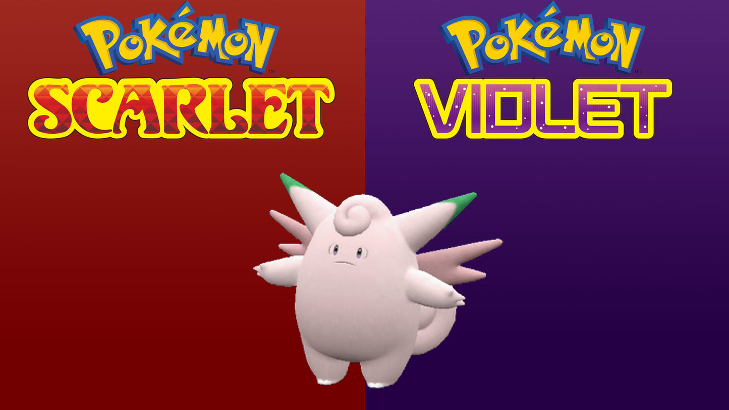 Pokemon Scarlet and Violet Shiny Clefable 6IV-EV Trained - Pokemon4Ever