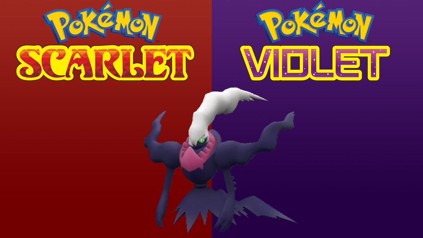 Pokemon Scarlet and Violet Shiny Darkrai 6IV-EV Trained - Pokemon4Ever