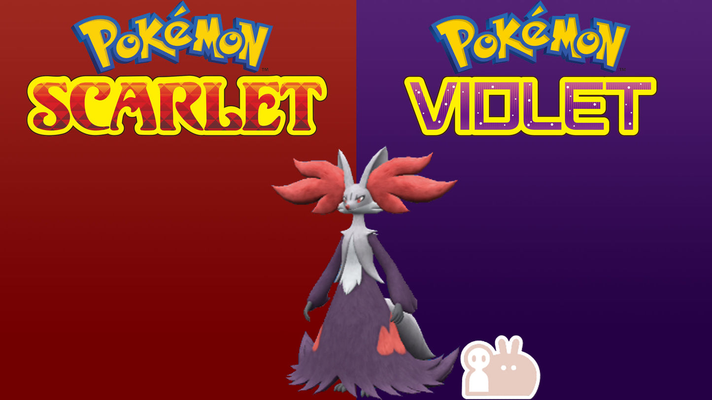 Pokemon Scarlet and Violet Marked Shiny Delphox 6IV-EV Trained - Pokemon4Ever