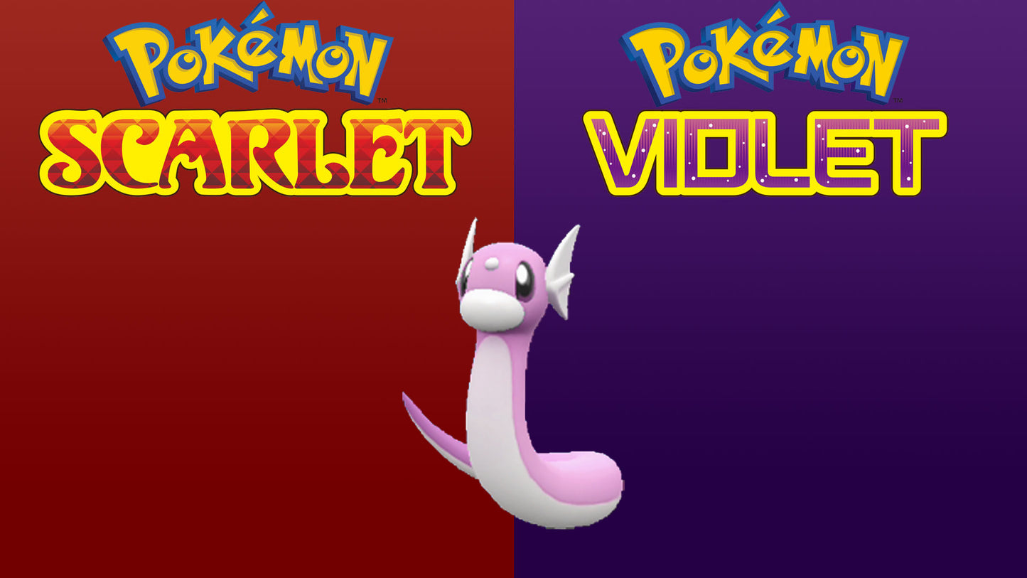 Pokemon Scarlet and Violet Shiny Dratini 6IV-EV Trained - Pokemon4Ever
