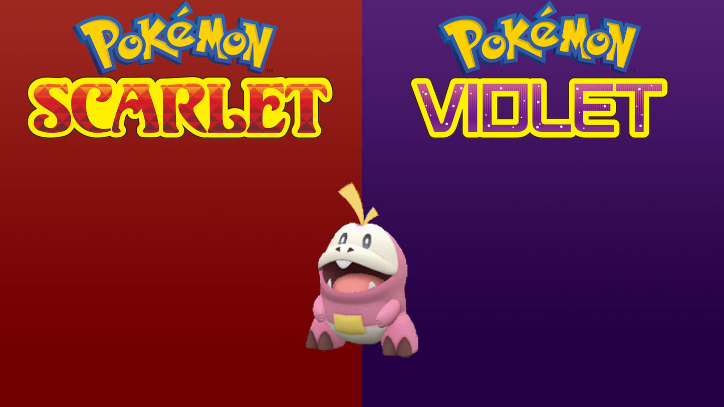 Pokemon Scarlet and Violet Shiny Fuecoco 6IV-EV Trained - Pokemon4Ever