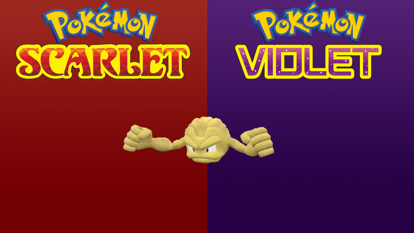 Pokemon Scarlet and Violet Shiny Geodude 6IV-EV Trained - Pokemon4Ever