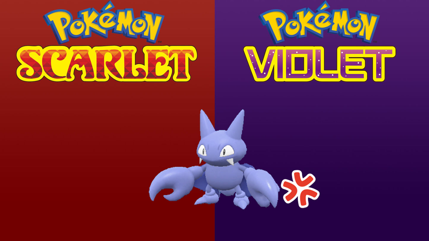 Pokemon Scarlet and Violet Marked Shiny Gligar 6IV-EV Trained - Pokemon4Ever