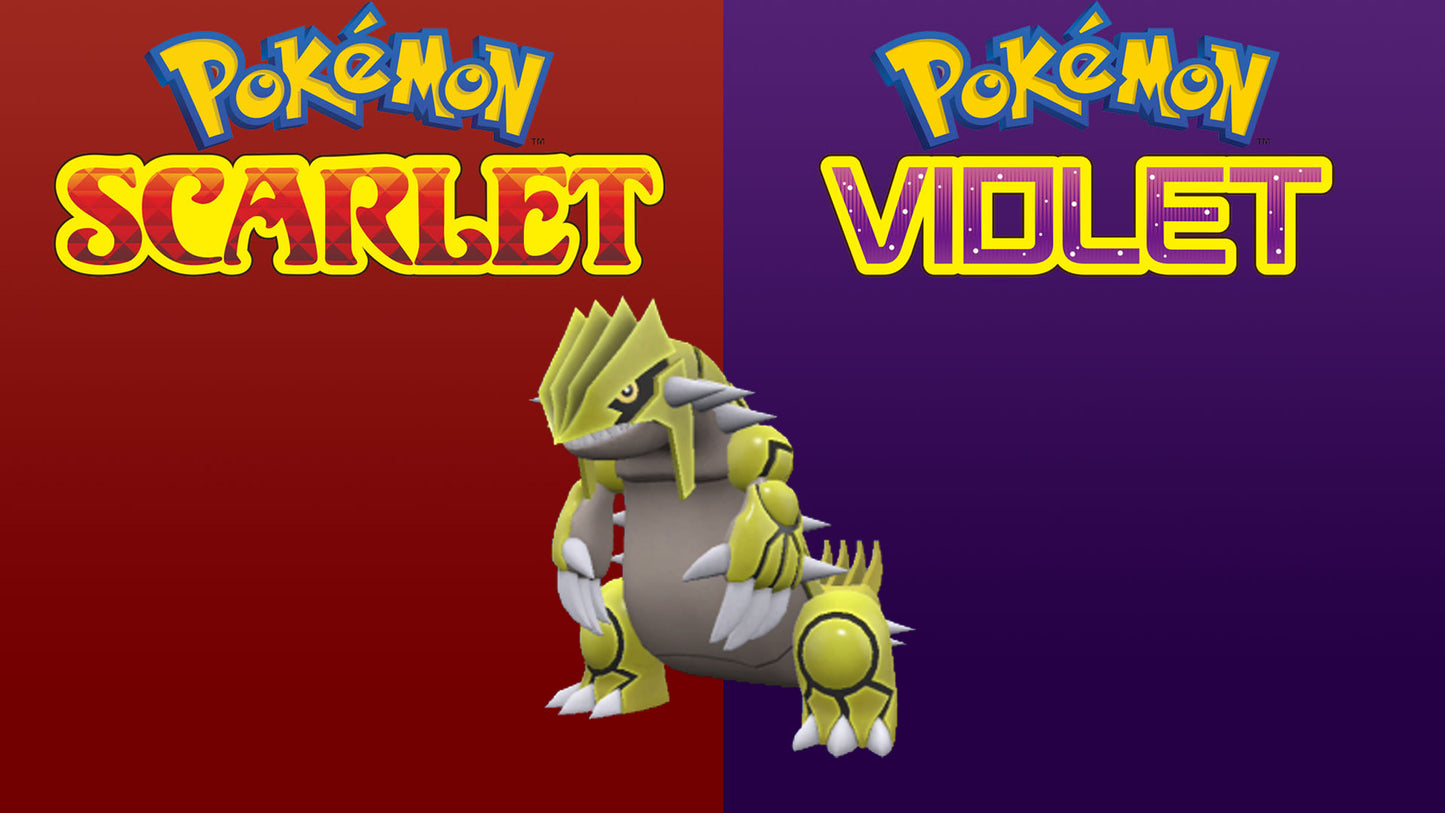 Pokemon Scarlet and Violet Shiny Groudon