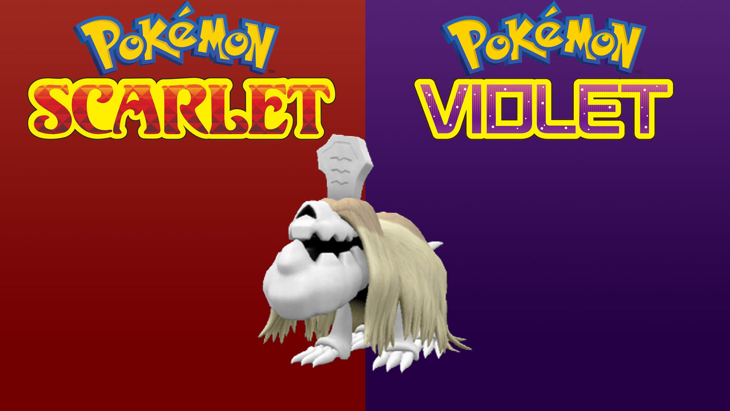 Pokemon Scarlet and Violet Shiny Houndstone 6IV-EV Trained - Pokemon4Ever