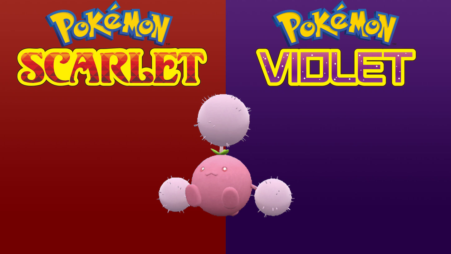 Pokemon Scarlet and Violet Shiny Jumpluff 6IV-EV Trained - Pokemon4Ever