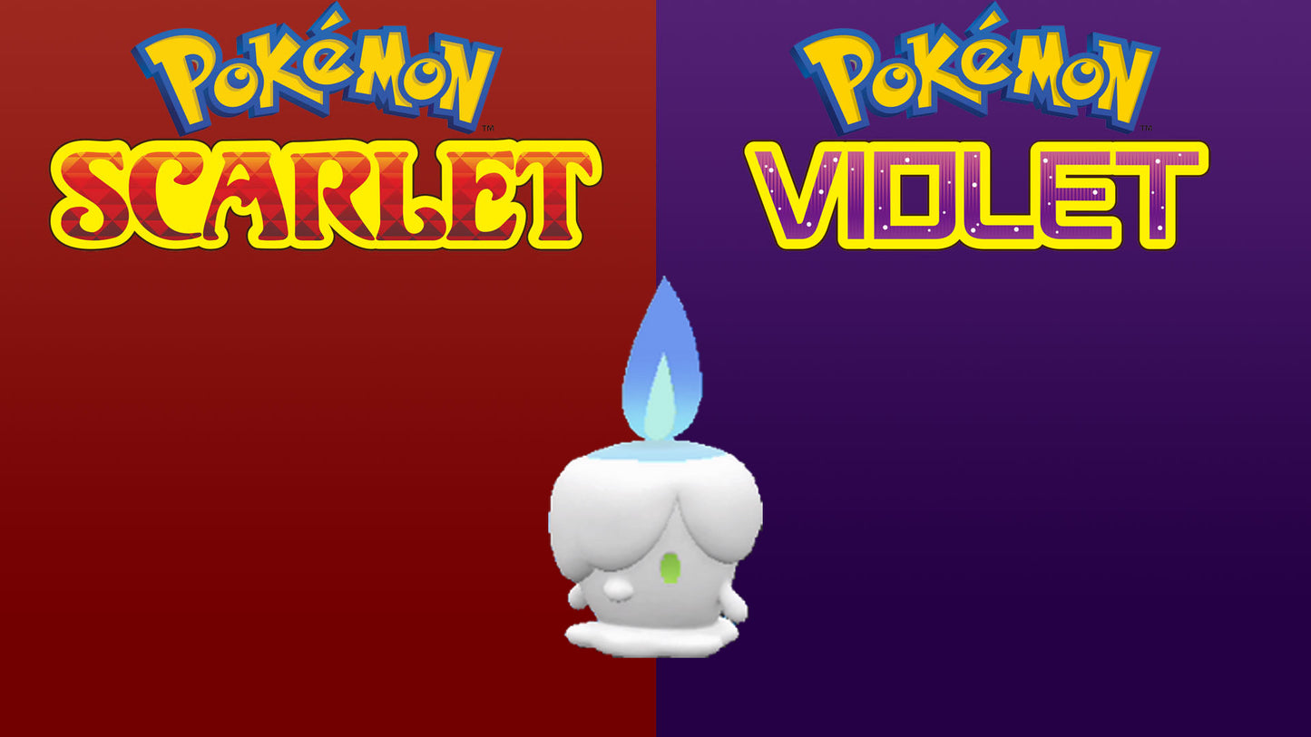 Pokemon Scarlet and Violet Shiny Litwick 6IV-EV Trained - Pokemon4Ever