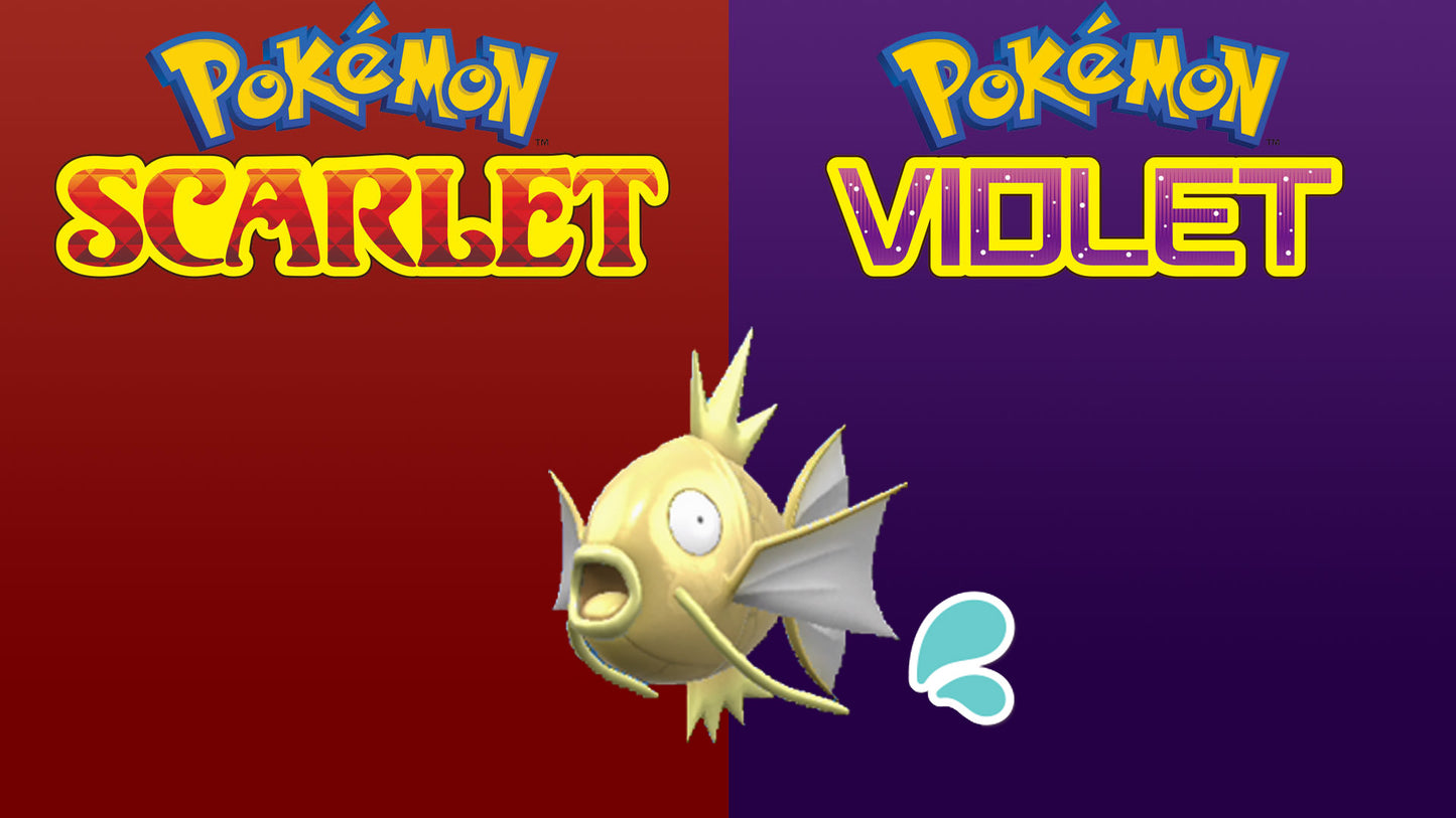 Pokemon Scarlet and Violet Marked Shiny Magikarp 6IV-EV Trained - Pokemon4Ever