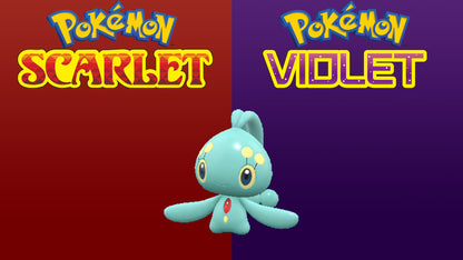 Pokemon Scarlet and Violet Shiny Manaphy 6IV-EV Trained - Pokemon4Ever