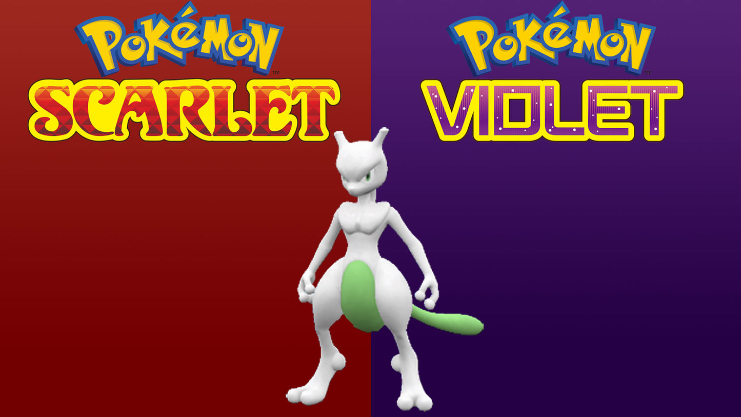 Pokemon Scarlet and Violet Shiny Mewtwo